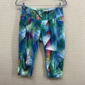 Athleta Tropea Dobby Be Free Knicker Leggings Women Size Medium Multicolor